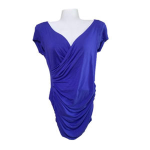 Candie’s Royal Blue stylish Blouse, size Medium NEW without tags